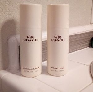 Coach leather cleanser and moisturizer